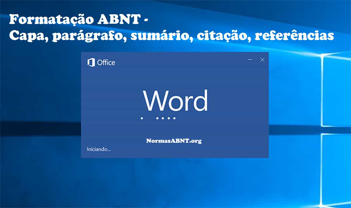 Formatação ABNT no word