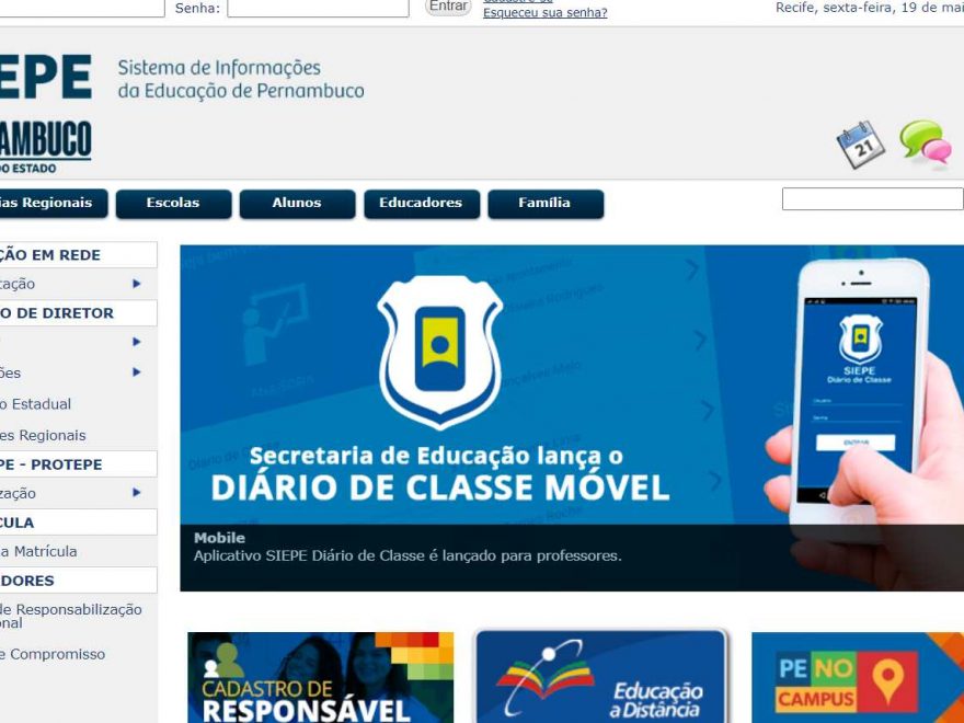 Boletim Escolar online Pernambuco SIEPE