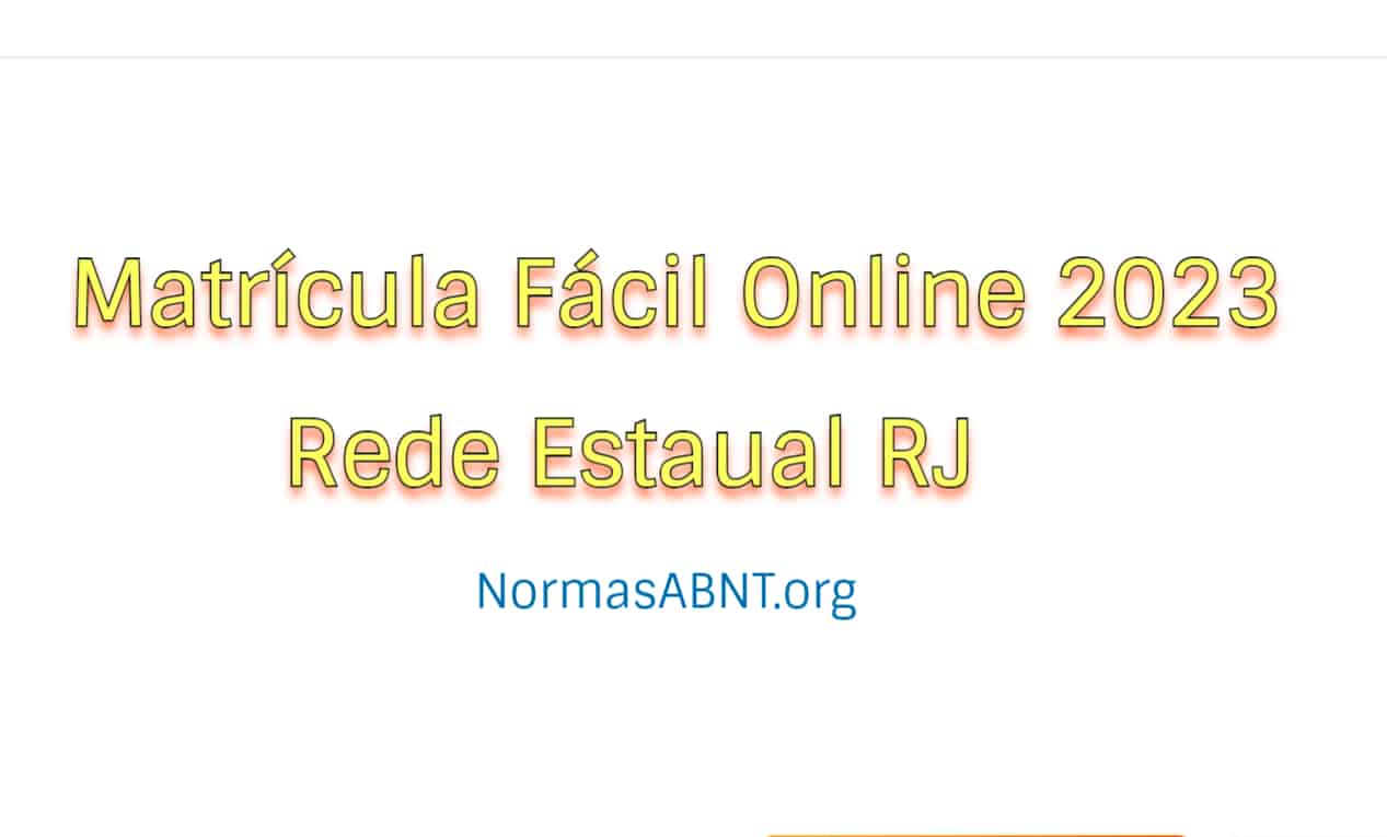 Matrícula Fácil Online RJ