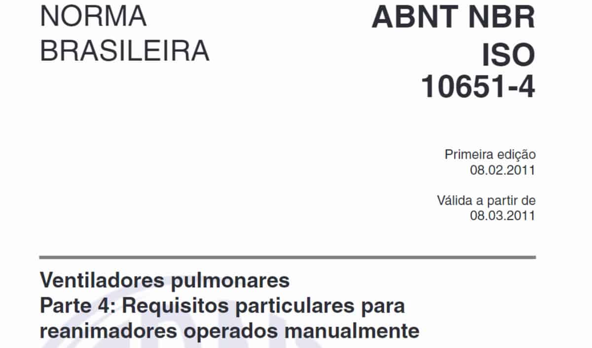 【Norma Técnica】Código – ABNT NBR ISO 10651-4:2011