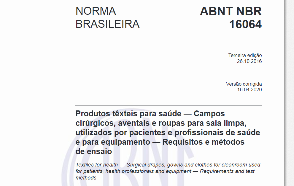 ABNT NBR 16064