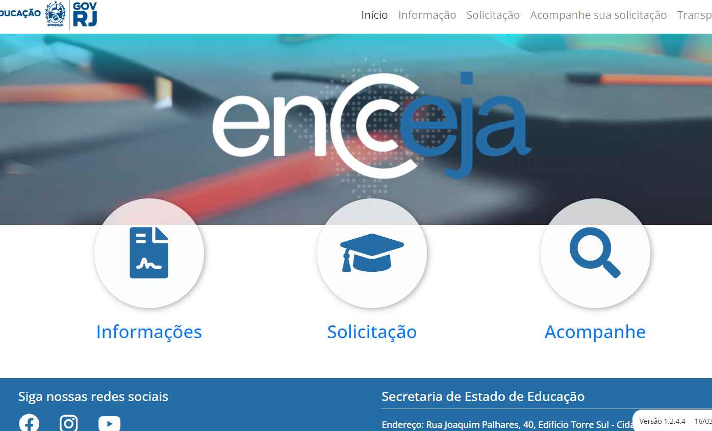 solicitar certificado Encceja RJ