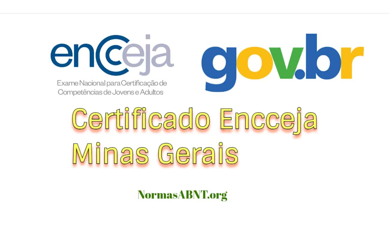 Como pedir certificado Encceja em estado MG