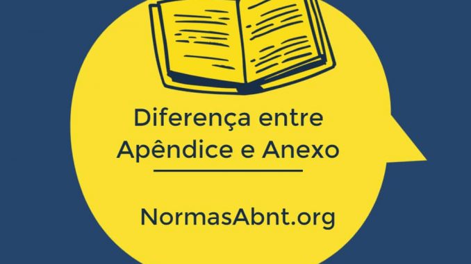 Diferença entre Apêndice e Anexo