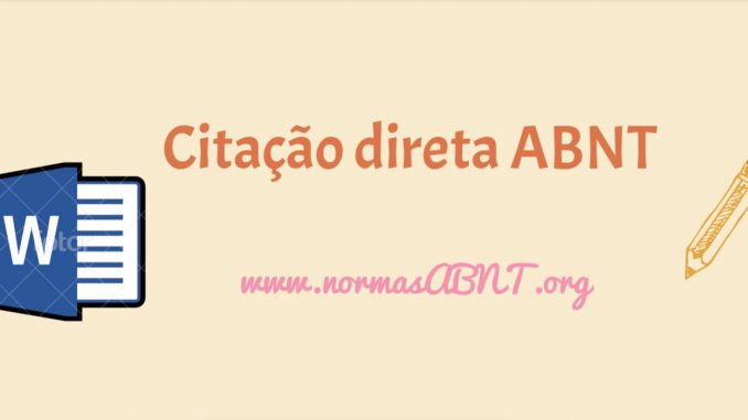 citação direta ABNT