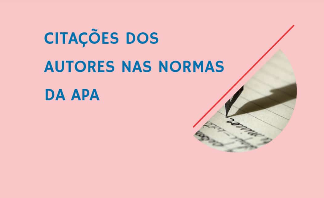 Citações dos autores nas normas da APA