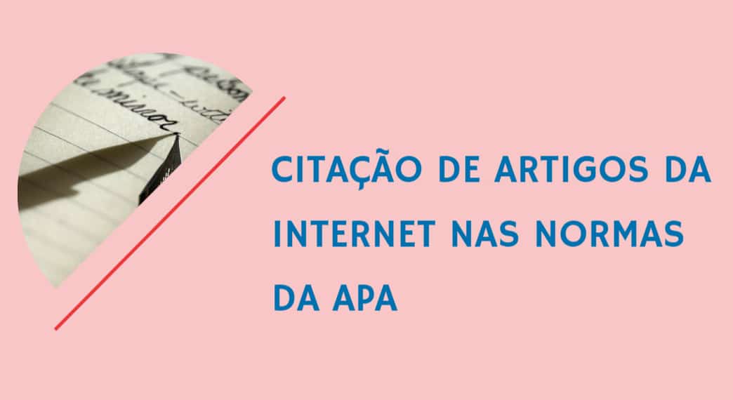 Citação de artigos da internet nas normas da APA