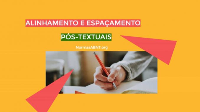 Formatação regras da ABNT dos elementos pós-textuais