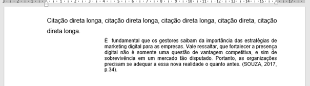 Citação direta exemplo 2