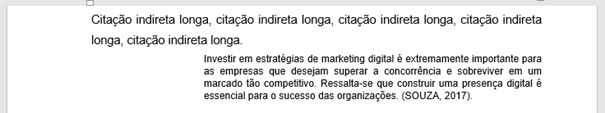 Citação indireta exemplo 2