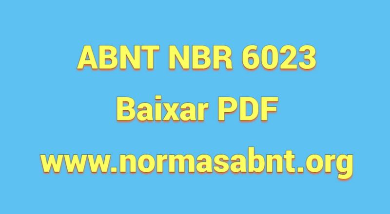 ABNT NBR 6023