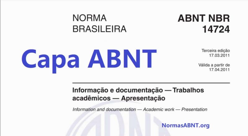 Capa ABNT entenda como fazer passo a passo!