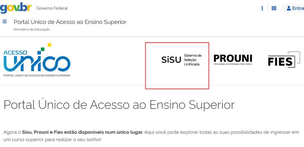 Inscrições Sisu 2023 - como se inscrever