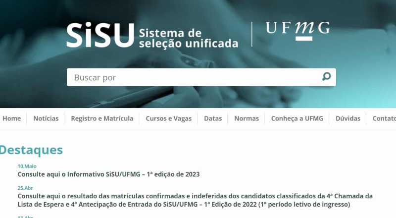 Sistemas De Informação no Sisu 2023: consulte notas de corte de
