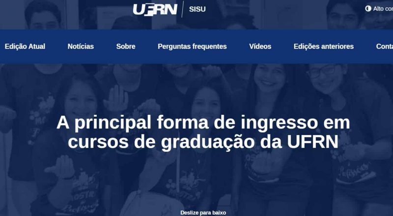 Sisu Notas de corte para UFRN – campus, cursos, modalidades, turno, grau e vagas