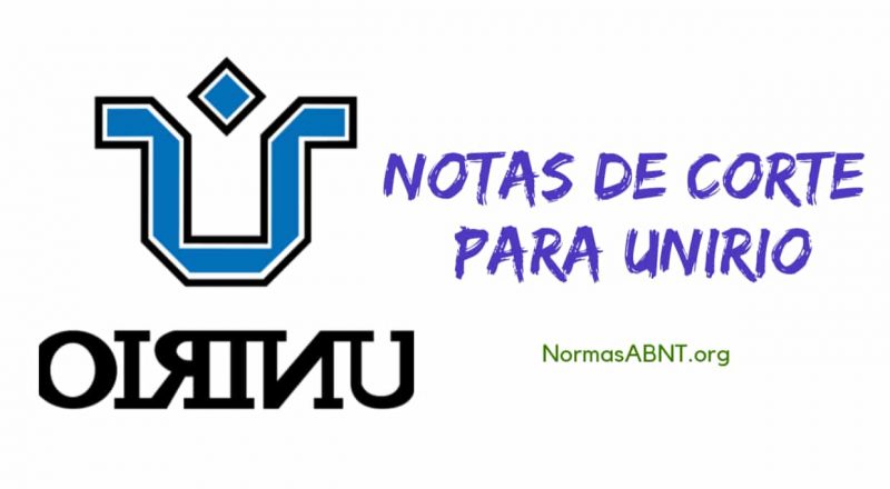 sisu notas de corte para UNIRIO