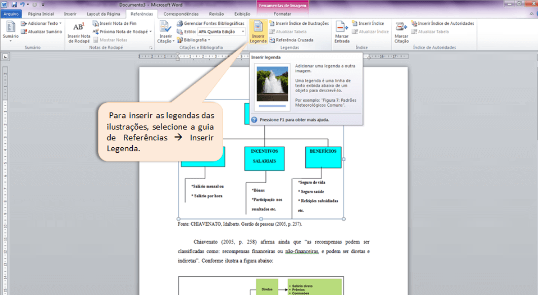 Inserir Lista De Ilustra es No WORD Para Trabalho Acad mico