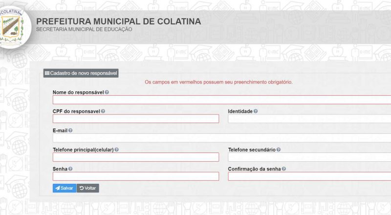 Matrículas para rede municipal de Colatina