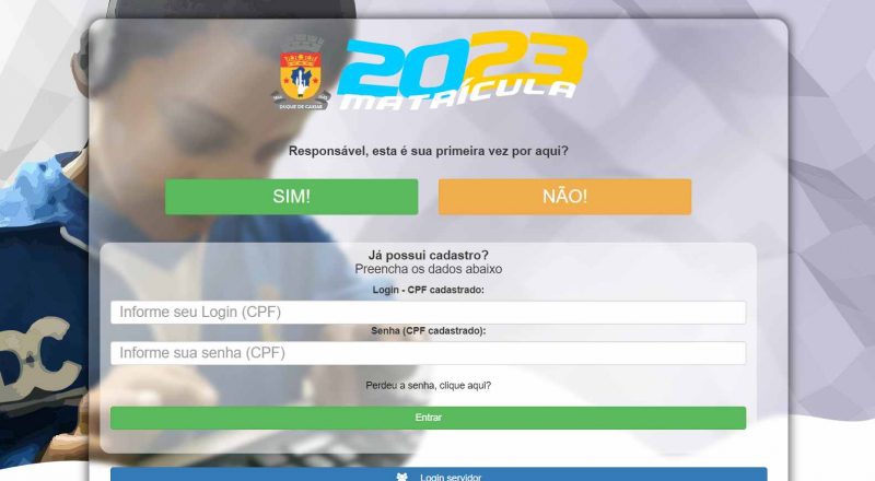 Matrículas 2023 para rede municipal de Duque de Caxias, calendário, resultados
