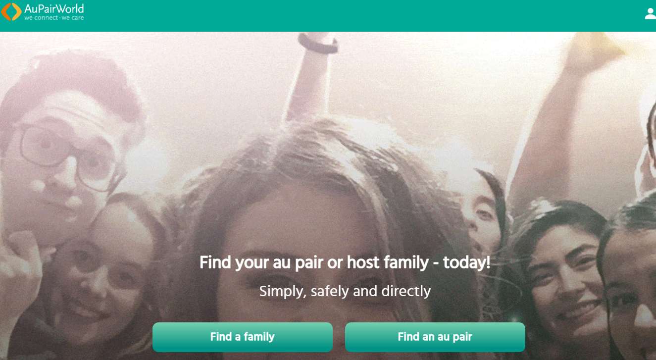 site AuPairWorld para achar família