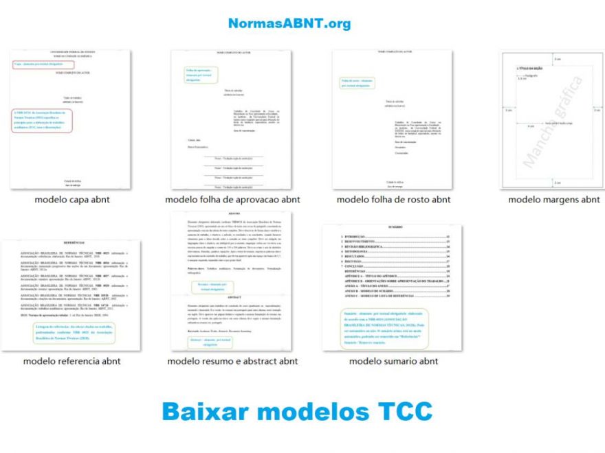 Baixar modelos TCC, Teses e Dissertações (Normas ABNT)