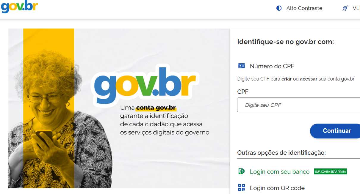site login única - gov.br