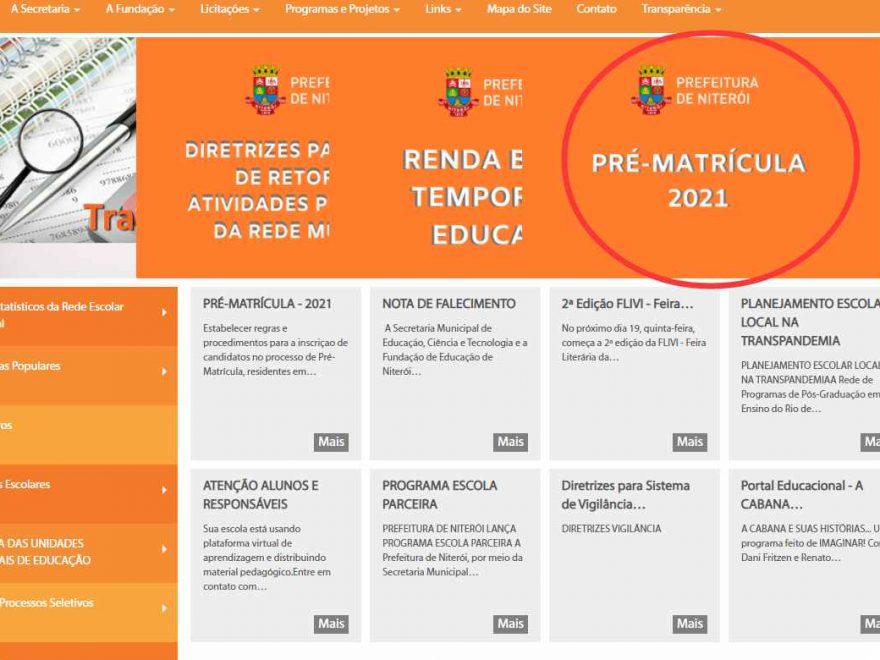 Pré-Matrícula Niterói 2024 – rede municipal de ensino, calendário, inscrições, transferências