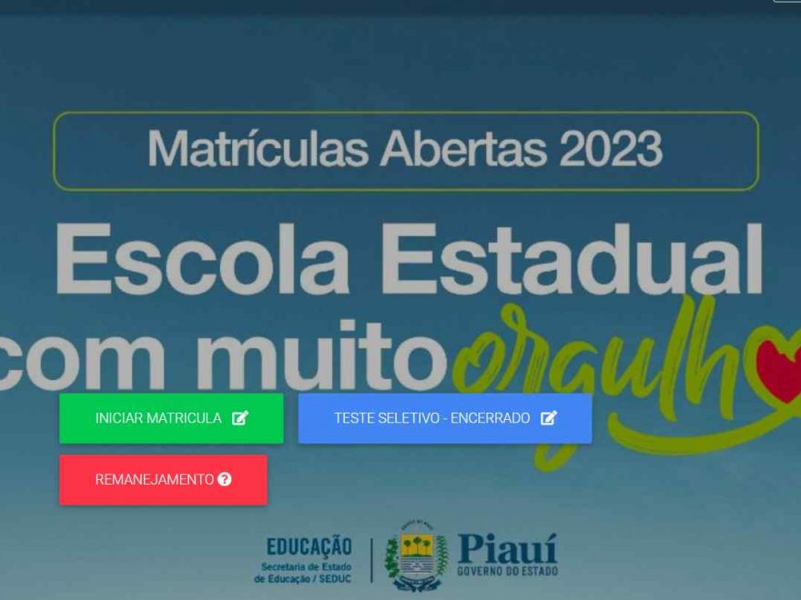 Matrícula Online 2024 PI