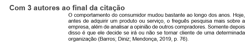 Com 3 autores ao final da citação