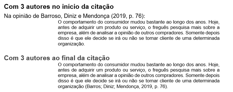 Exemplo de citação direta longa