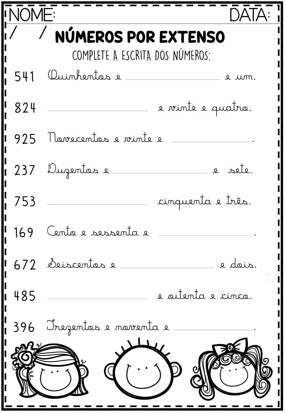 Escreva Por Extenso 2 Ano RETOEDU Escreva Por Extenso 2 Ano RETOEDU