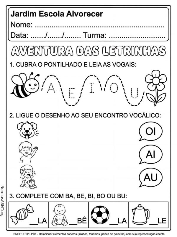 Aventura das letrinhas