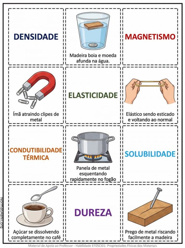 flashcards para cortar para 5º ano do ensino fundamental, tema é ciência