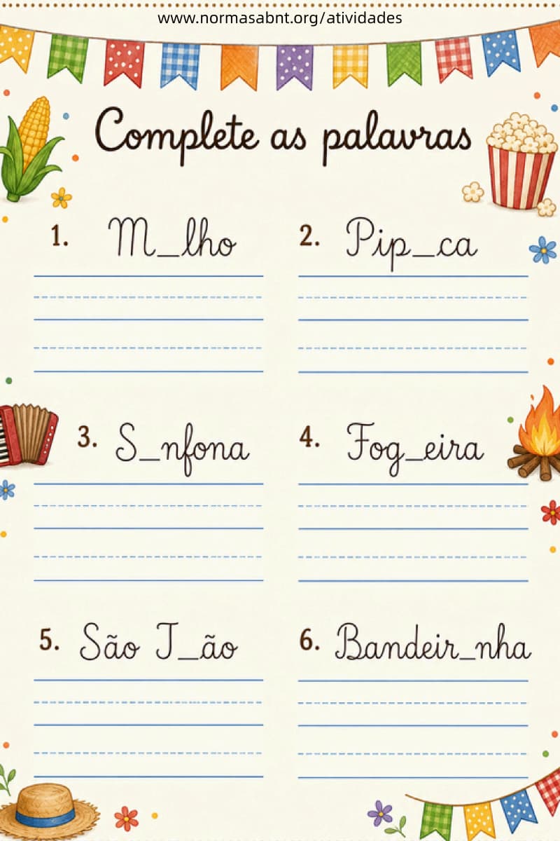 caligrafia para Festa Junina - página 10