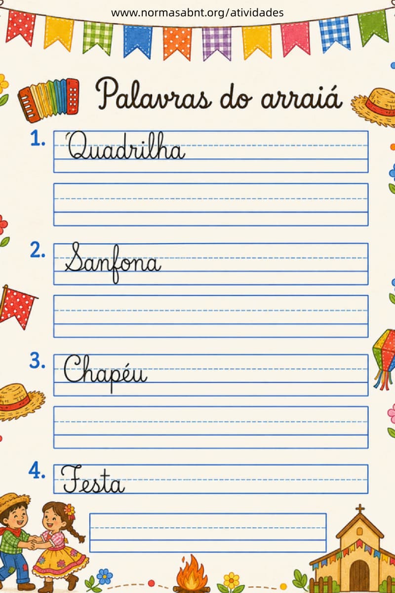 caligrafia para Festa Junina - página 4