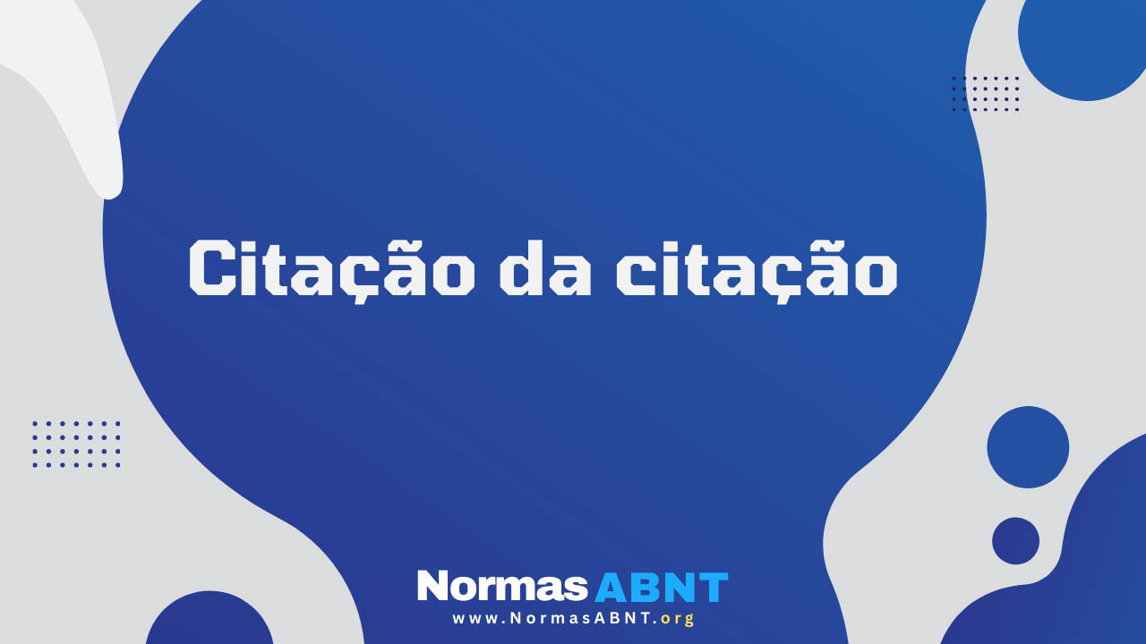 Citação da citação
