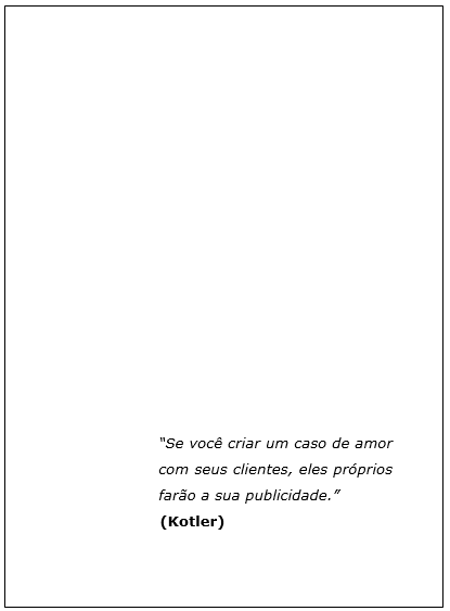 modelo Epígrafe abnt