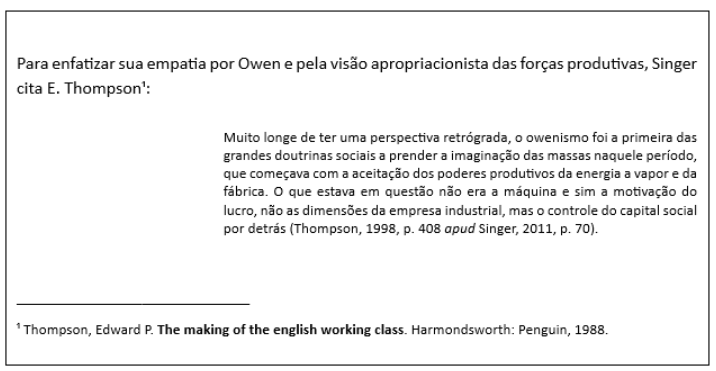 Citação da citação exemplo