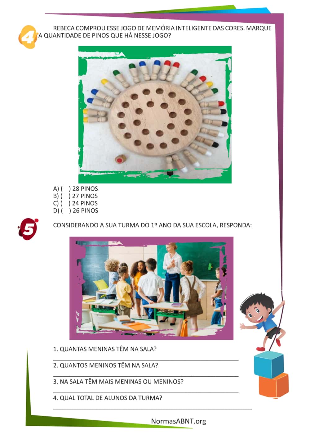 SEQUÊNCIA DIDÁTICA – NÚMEROS - Habilidade - EF01MA01 - folha 2