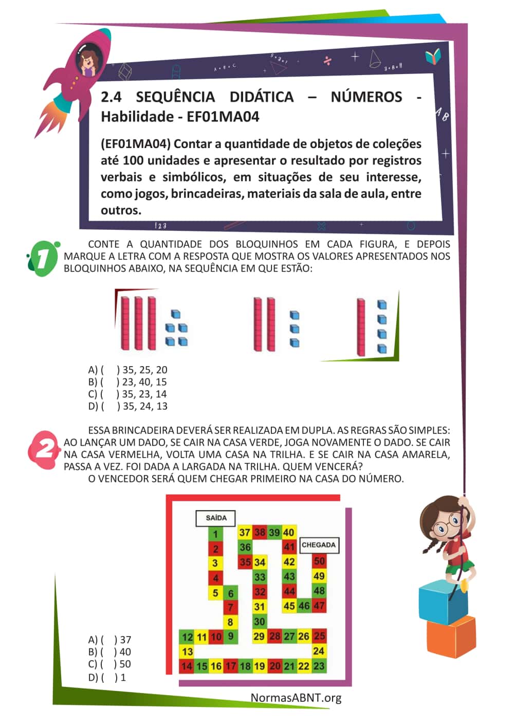 atividades EF01MA04 - Contar a quantidade de objetos, folha 1