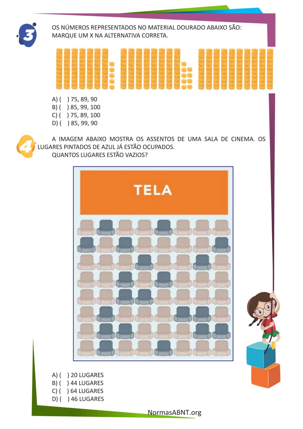 atividades EF01MA04 - Contar a quantidade de objetos, folha 2