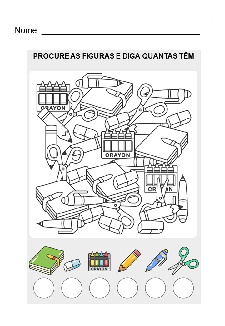 procura figuras e diga quantas têm