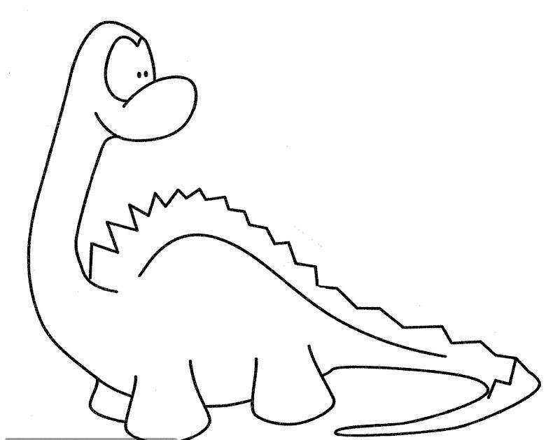 49 desenhos de dinossauros fofos para colorir e desenhar