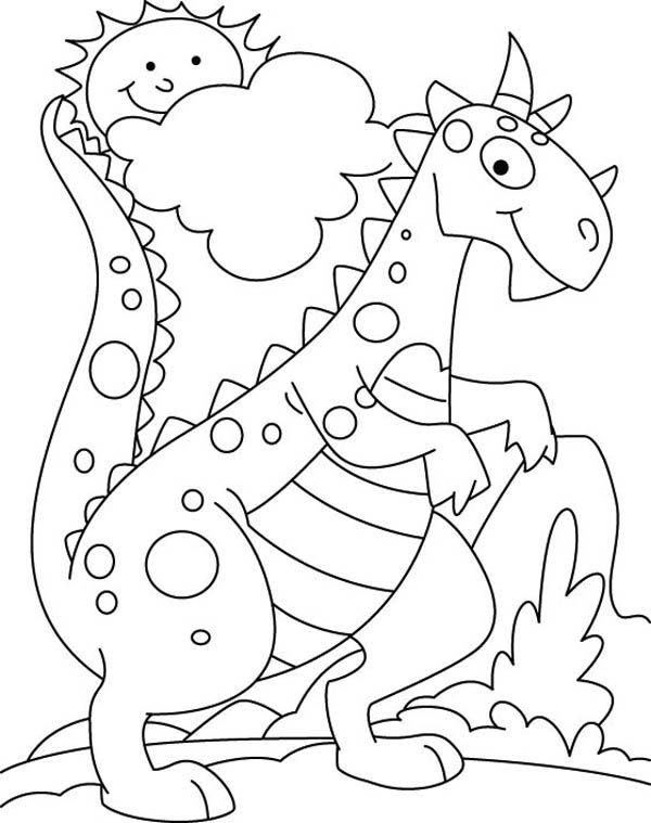 desenho dinossauro fofo 23