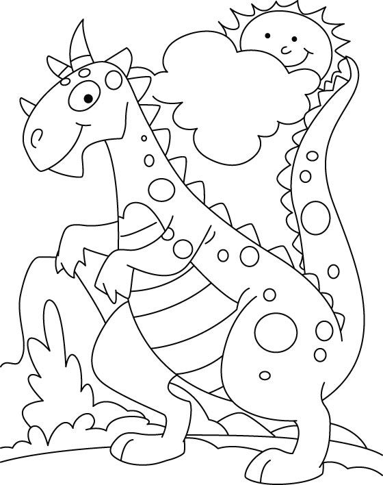 desenho dinossauro fofo 33