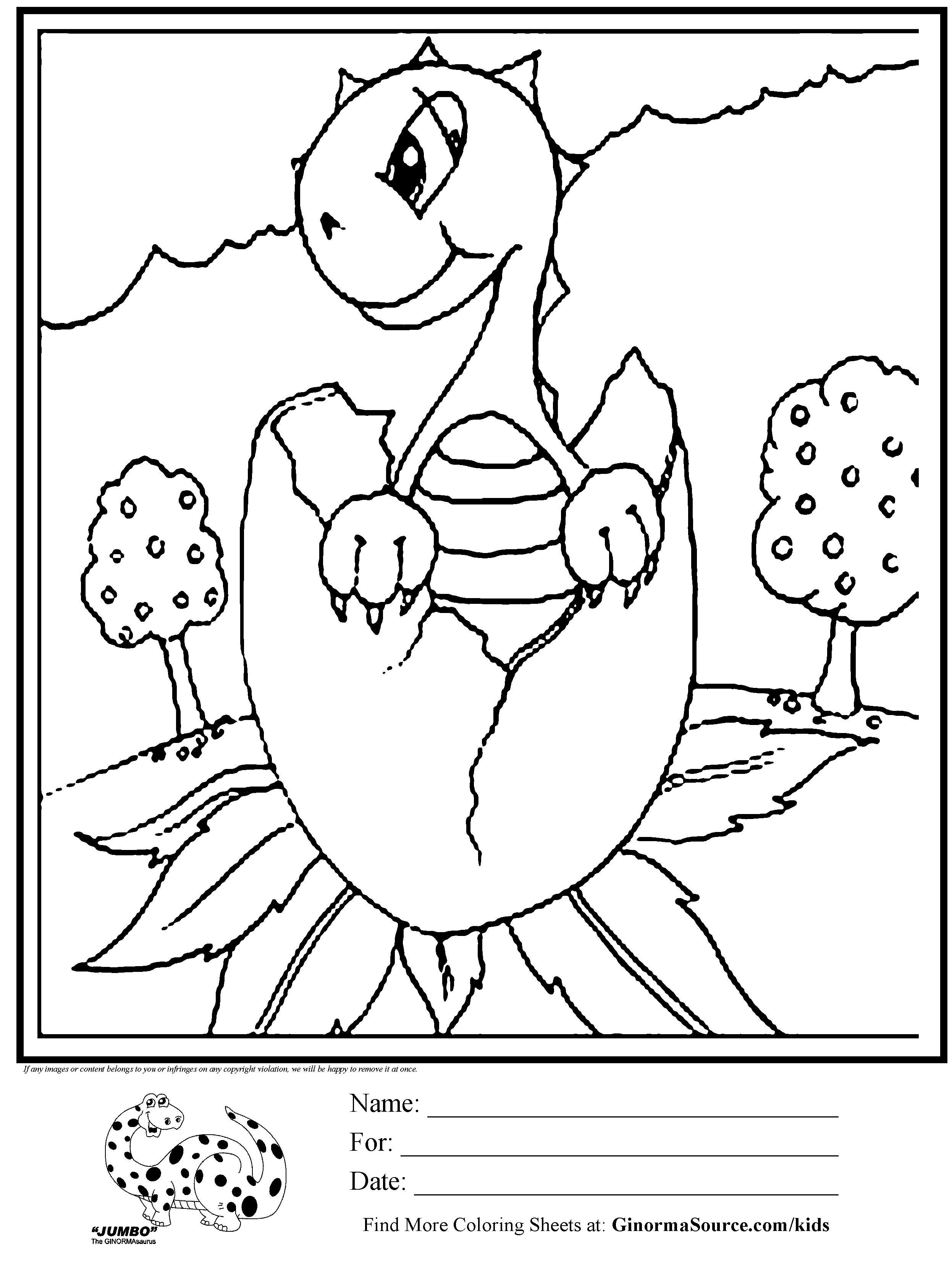 desenho dinossauro fofo 45