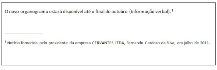 exemplo Citação de informação verbal 1
